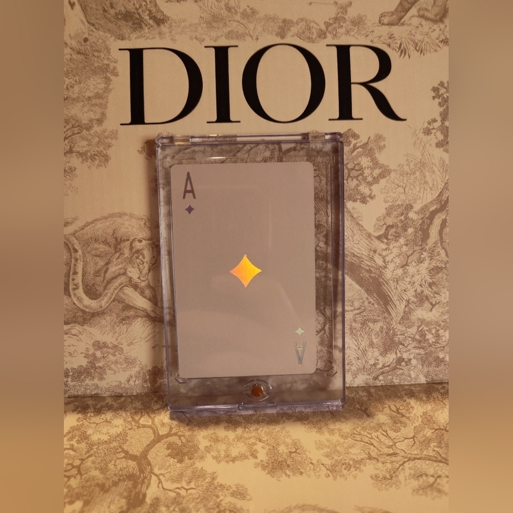 ✨ Dior JOY Ace of Diamonds Collector Playing Card Luxe Promo Display Case ✨